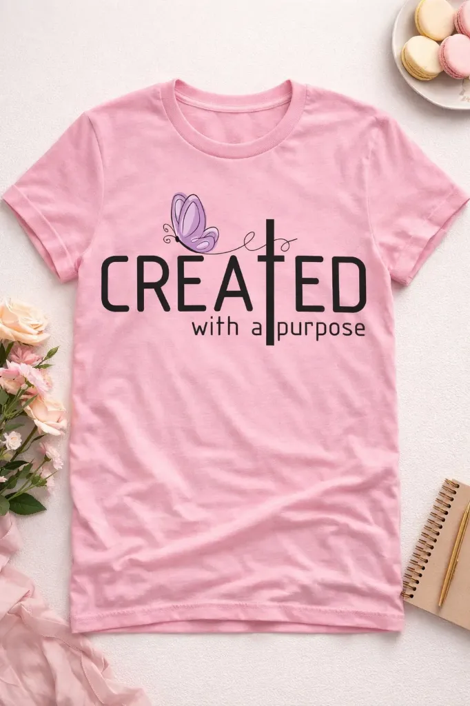 Created With A Purpose T-Shirt – Ephesians 2:10 Edition