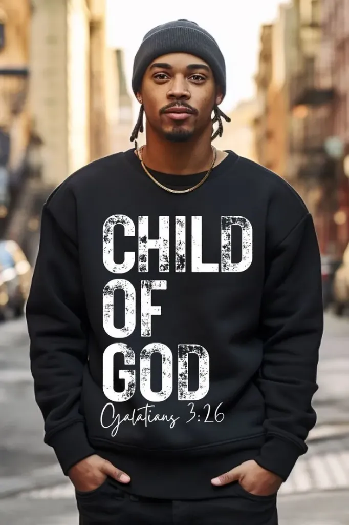 Child of God Crewneck Sweater – 1 John 3:1 Edition (Green)