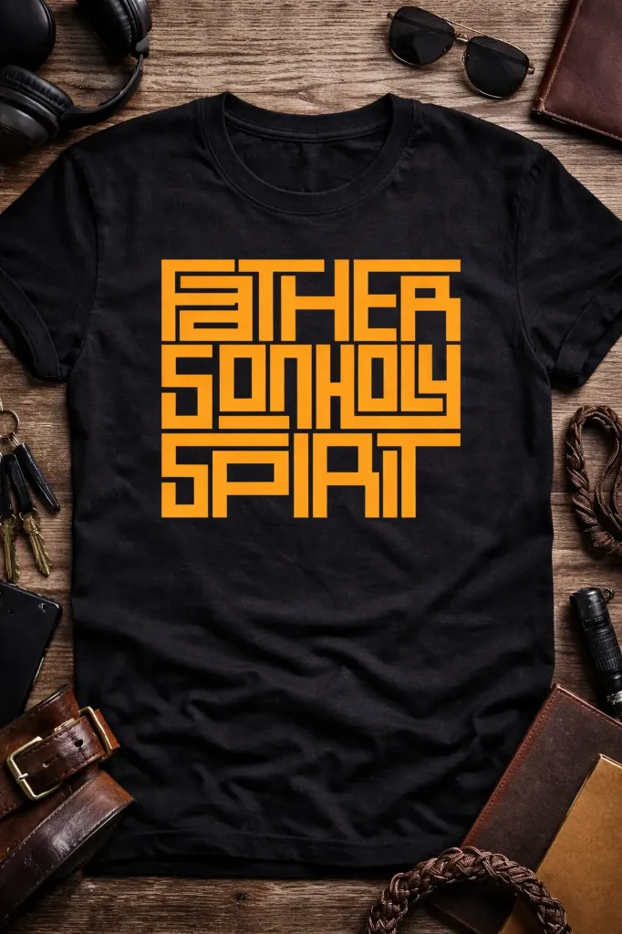 Father, Son, Holy Spirit T-Shirt – Matthew 28:19 Edition