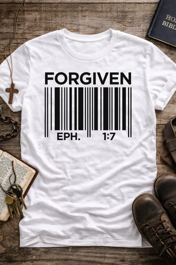Forgiven T-Shirt – Ephesians 1:7 Edition
