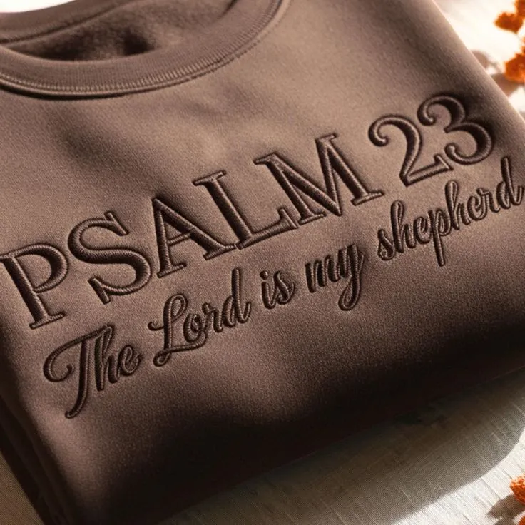 The Lord Is My Shepherd Crewneck Sweater – Psalm 23 Edition (Green)