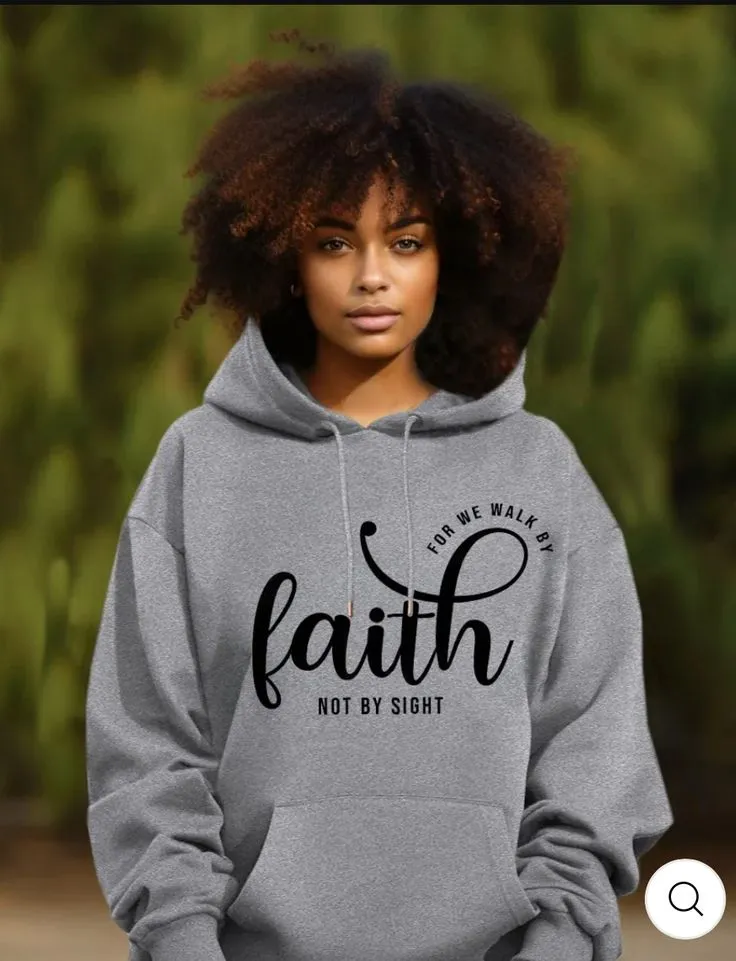 We Walk By Faith Hoodie – 2 Corinthians 5:7 Edition (Green)