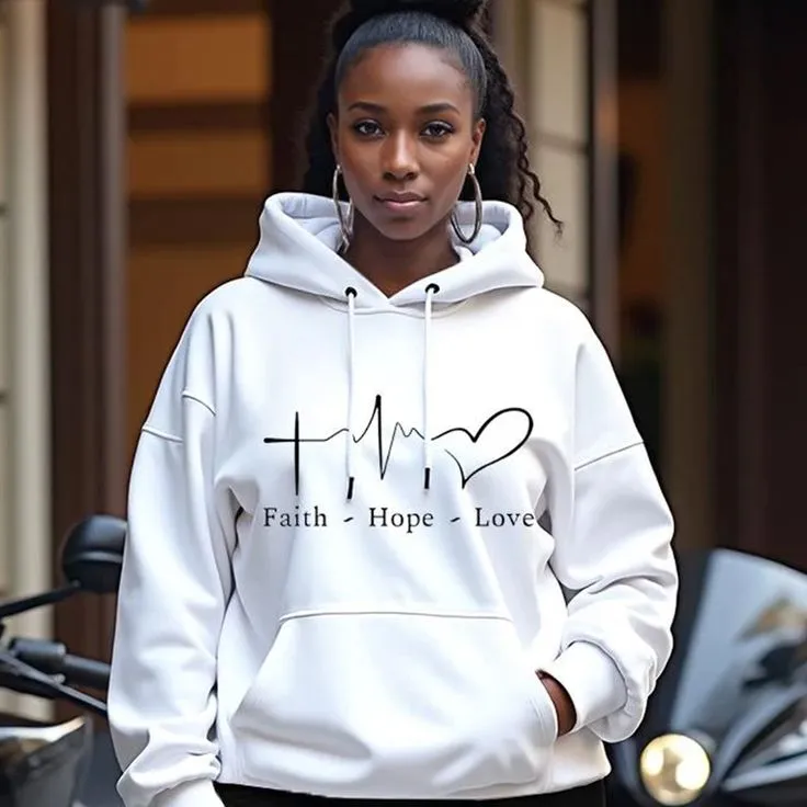 Faith Hope Love Hoodie – 1 Corinthians 13:13 Edition (Green)