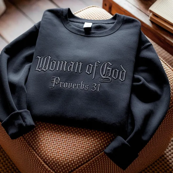 Woman of God Crewneck Sweater – Proverbs 31 Edition (Green)