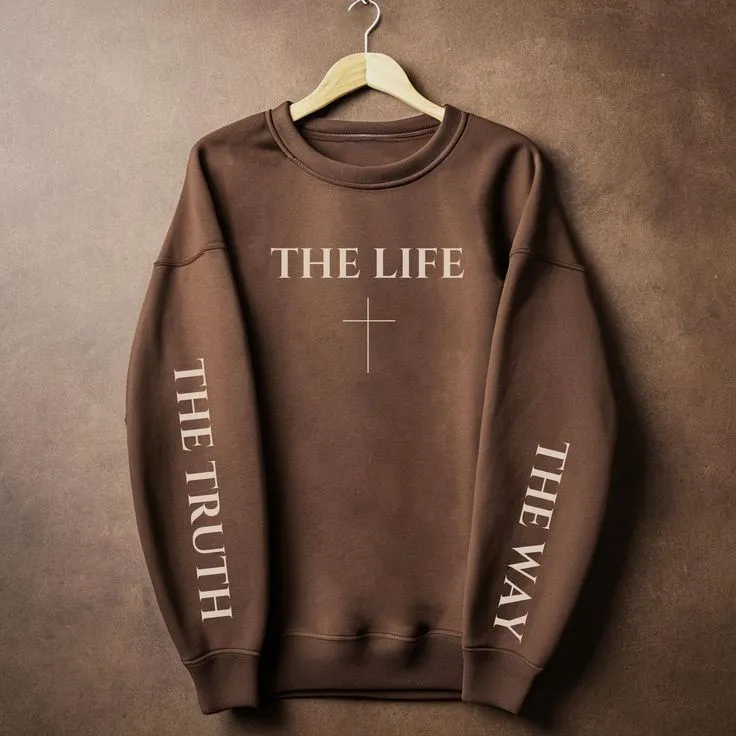 The Way, The Truth, The Life Crewneck Sweater – John 14:6 (Green)
