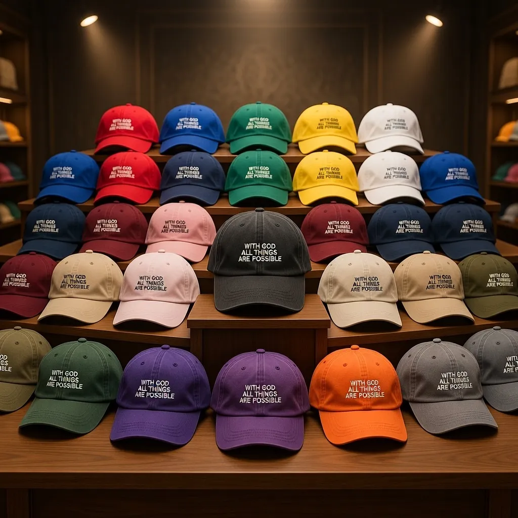 With God All Things Are Possible Cap – Matthew 19:26 Edition (Green)