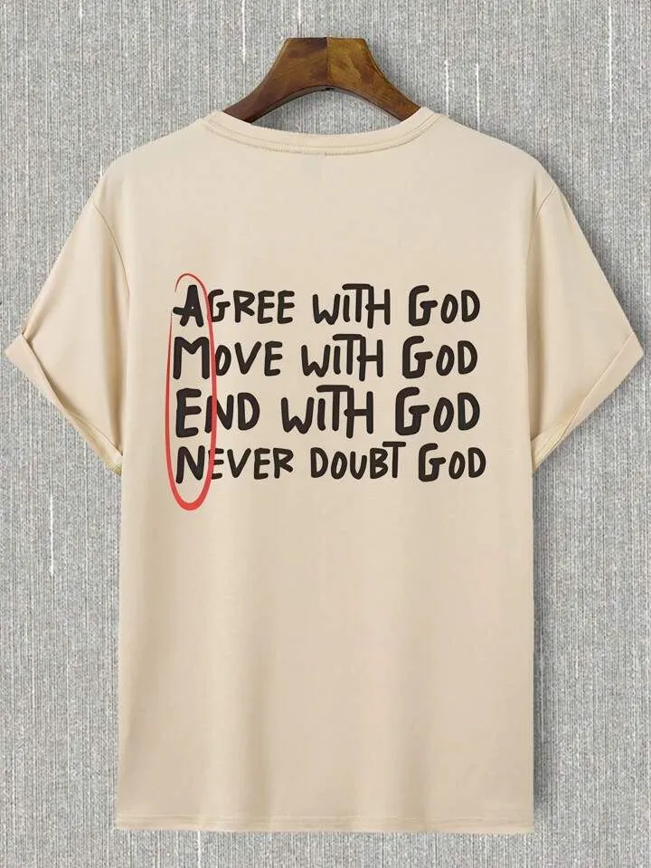 Agree with God T-Shirt – Amos 3:3 Edition (Green, S)