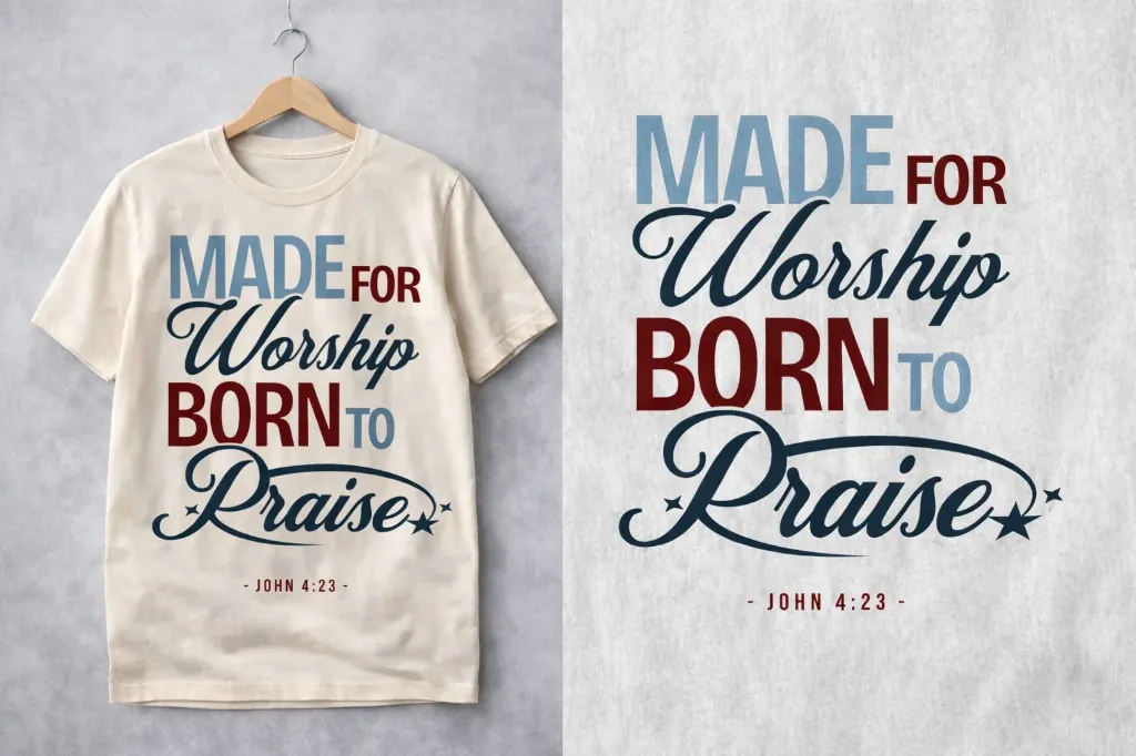 Made for Worship, Born to Praise T-Shirt – Psalm 150:6 Edition